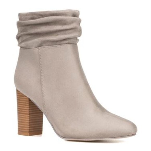 New York & Company Womens Sandyie Block Heel Booties - Size 7 - Picture 1 of 16